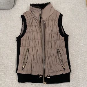 Taupe and black Calvin Klein vest
